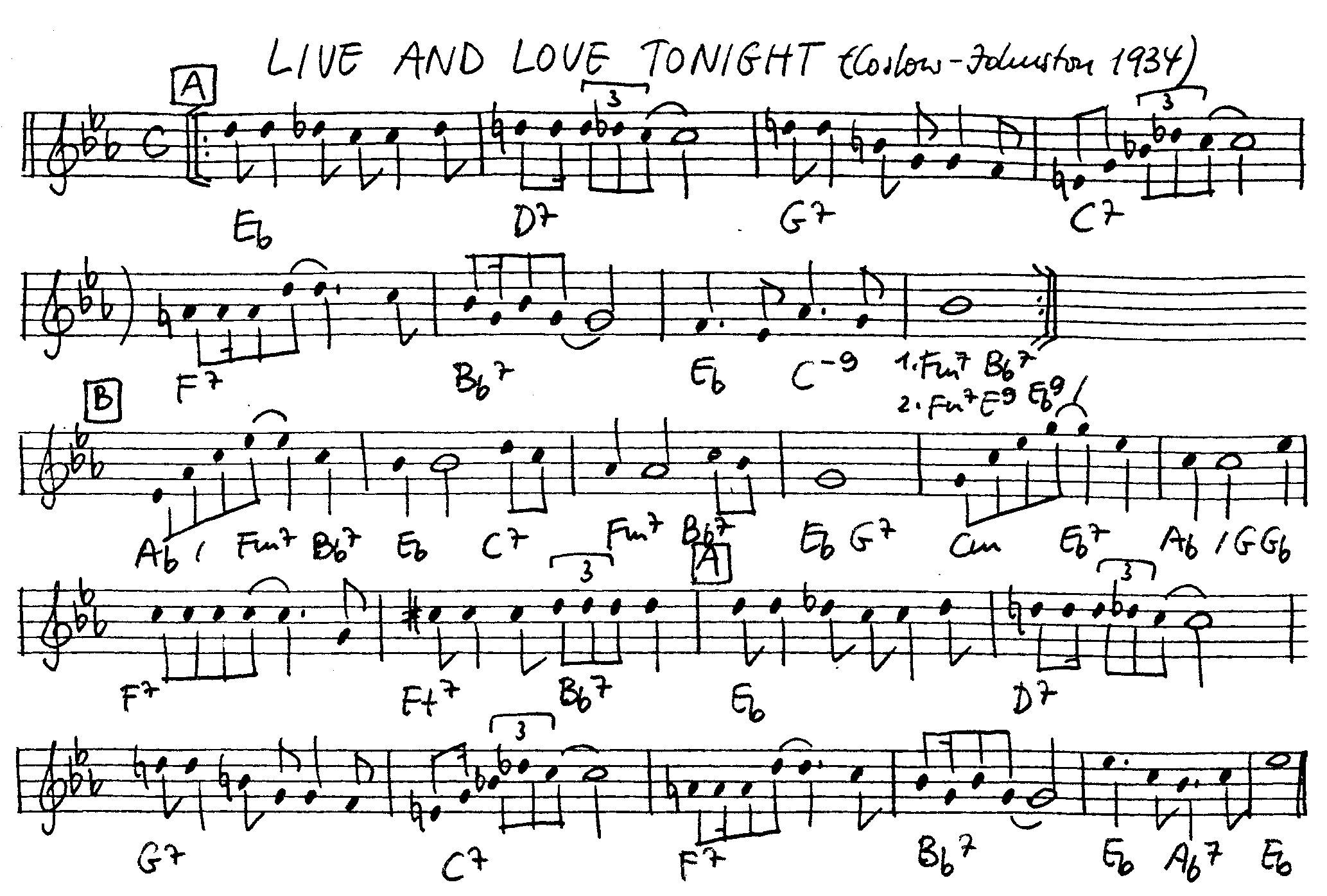 live and love tonight leadsheet – book us for your next 20s or gatsby event